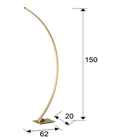 Размеры напольного светильника Arcus Schuller, арт. 589204